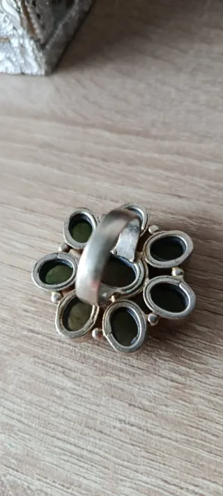 Anillo Plata con Esmeraldas