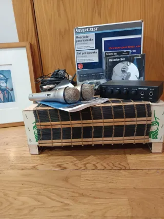 Mezclador Karaoke SilverCrest + 2 Micrófonos