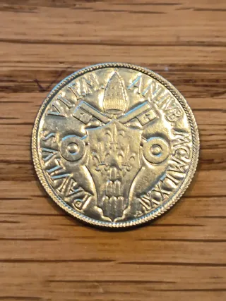 Moneda Vaticano 100 Liras 1975