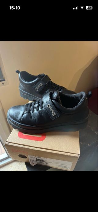 Zapatos niña Negros Velcro numero 35