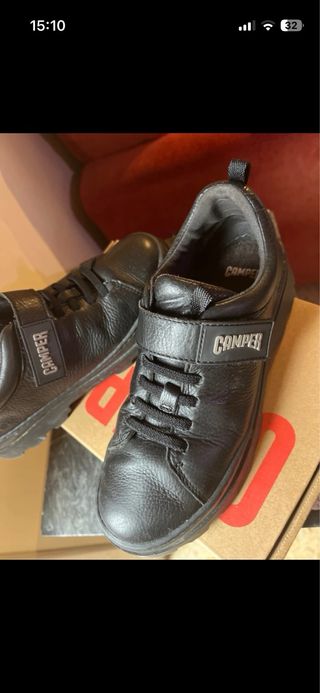 Zapatos niña Negros Velcro numero 35