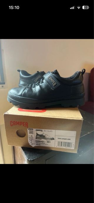 Zapatos niña Negros Velcro numero 35