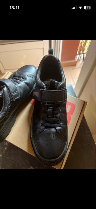 Zapatos niña Negros Velcro numero 35