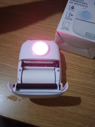 Impresora Bolsillo Stock Lider Rosa/Blanca