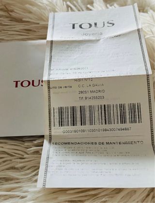 Anillo Tous Oro Blanco Ositos