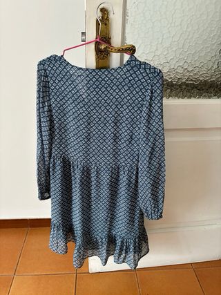 Vestido Brownie Azul Talla XS