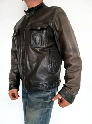 Motera Redskins customitzada cuero auténtico XL