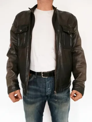 Motera Redskins customitzada cuero auténtico XL