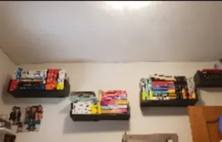 Estantería U Madera Libros Negra Multicolor