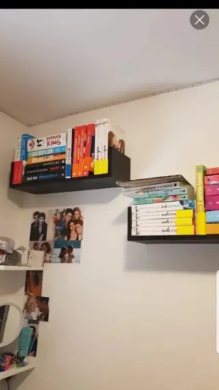 Estantería U Madera Libros Negra Multicolor