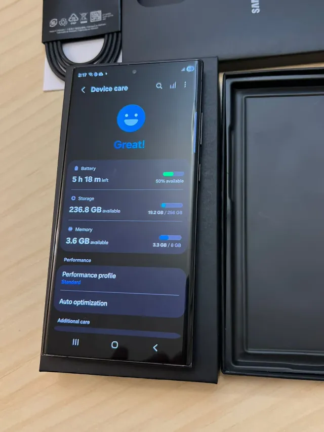 Samsung Galaxy S23 Ultra 5G 256GB Negro