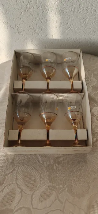 Set 6 Bicchieri Cristallo Nuovi