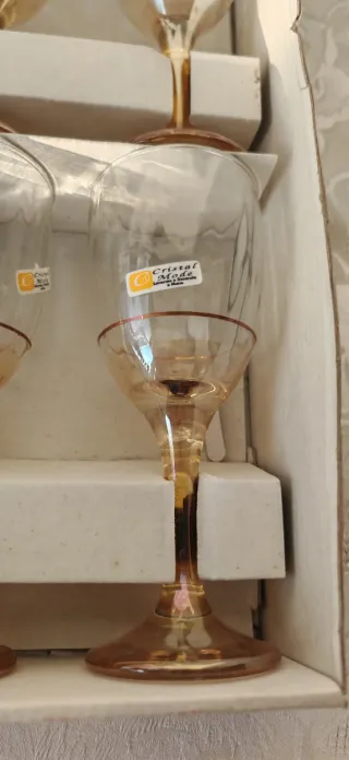 Set 6 Bicchieri Cristallo Nuovi