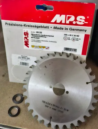 Lame per sega circolare diam 190. 2 pezzi