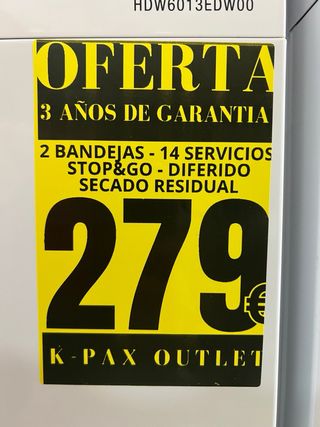 Lavavajillas Hyundai 14 servicios