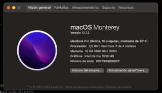 MacBook Pro 15 2015 Plata