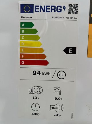 Lavavajillas Electrolux 13 servicios