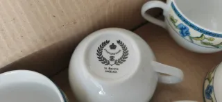 Set 6 tazze e piattini Staffordshire