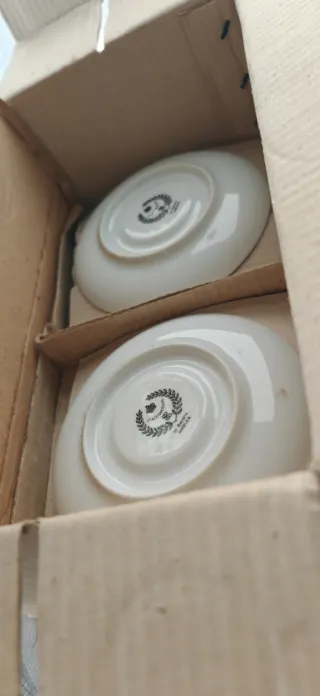 Set 6 tazze e piattini Staffordshire