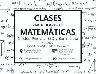 Clases particulares de matemáticas
