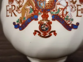 Jarrón Royal Kendal Porcelana Conmemorativo