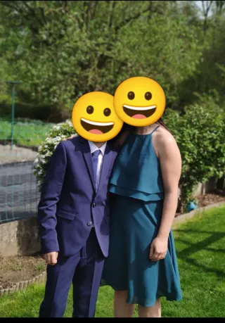 Vestido verde azulado JJ's House