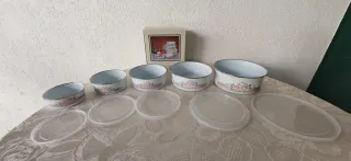 Set 5 Contenitori Alimenti Nuovo