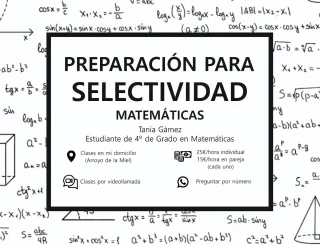Clases de preparación de Selectividad Matemáticas