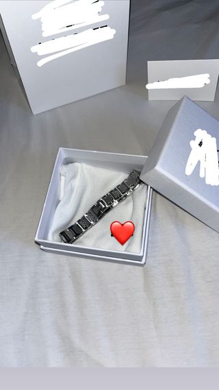 Pulsera hombre brazalete plata