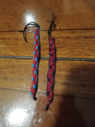 Pulseras artesanales tejidas nuevas