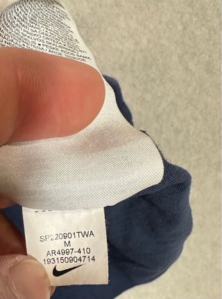 Camiseta Nike Algodón Azul Marino Talla M