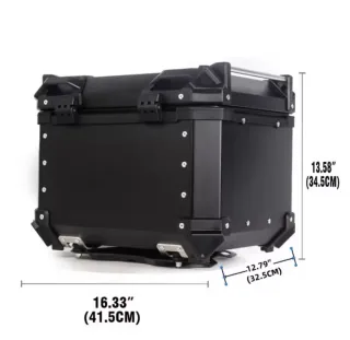 Baúl moto aluminio negro 45 LITROS