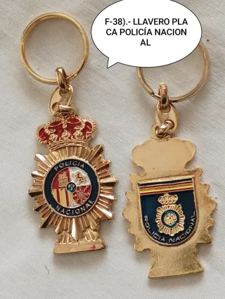 Llavero y boli Policía Nacional