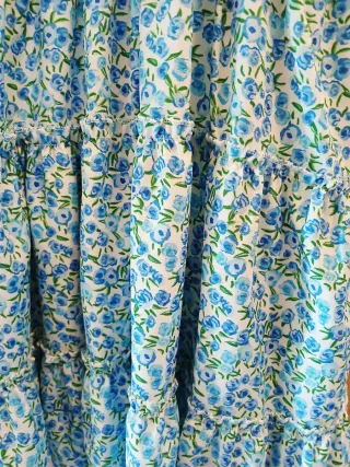 Abito estivo floreale azzurro