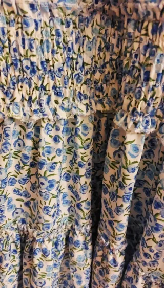 Abito estivo floreale azzurro