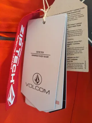 Pantalones Volcom Gore-Tex Naranja y Negro