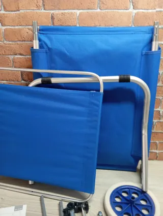 Tumbona AKTIVE Plegable con Ruedas