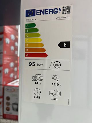 Lavavajillas Whirlpool WFC 38+26