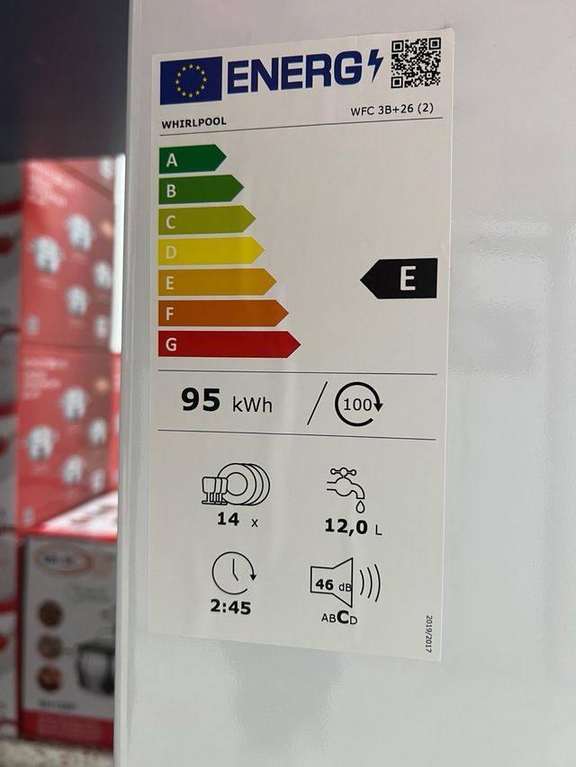 Lavavajillas Whirlpool WFC 38+26