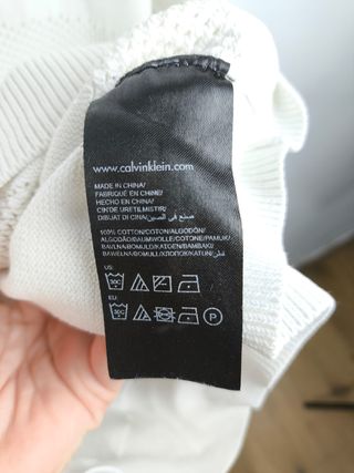 Jersey Calvin Klein Blanco Talla XS