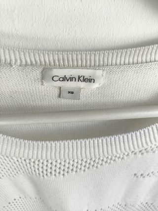 Jersey Calvin Klein Blanco Talla XS