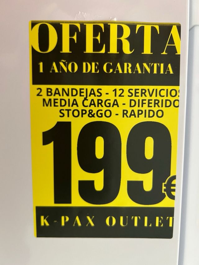 Lavavajillas Johnson 12 servicios