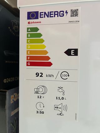 Lavavajillas Johnson 12 servicios