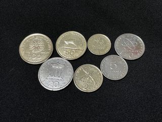Lotto di 7 monete greche con personaggi storici