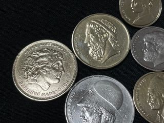 Lotto di 7 monete greche con personaggi storici