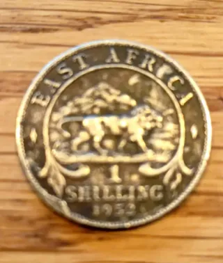 Moneda 1 Shilling África Este 1952