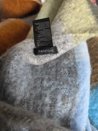 Bufanda Parfois azul y marrón