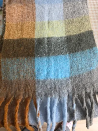 Bufanda Parfois azul y marrón