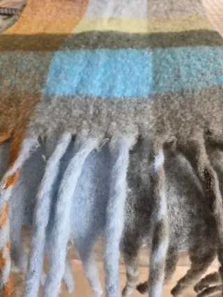 Bufanda Parfois azul y marrón