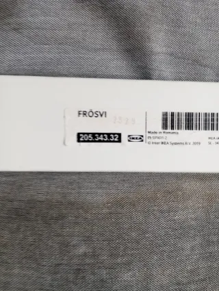 Silla Plegable Ikea Madera y Tela Gris